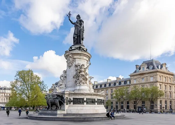 Apartmán A21#republique # Marais # 1bedroom # Paris03 # Ac *